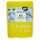 16 PANNOLINI BABY CARE JUNIOR DRY COMFORT 11-25 KG U! Confronta & Risparmia